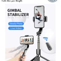 BSNL L08 Handheld Mobile Phone Gimbal Stabilizer Selfie Stick Tripod 3 In 1 With Wireless Remote Compatible With iOS & Android