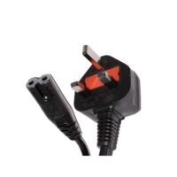 DMK Power DMK Power Uk Plug Ac Figure 8 Power Cord Cable 1.5 Meter With Fuse For Battery Charger Ac Power Adapter Etc.,