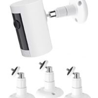 Anmi Wall Mount for Ring Indoor Cam Ring Stick Up Cam, 360 Degree Adjustable Mount Bracket for Ring Camera Outdoor Indoor Security Camera System (3 Pack)