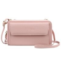 Rock Pow Women's Korean Fashion Wild Oblique Cross Bag Multi-Function Long and Medium Clutch Bag Purse