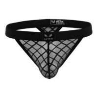 Generic Underwear for Men Mesh Hollow Out Triangle Panties Low Rise Elasticity Brief