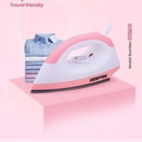 Dry Iron - Non-Stick Coating Plate & Adjustable Thermostat Control | Indicator Light with ABS Material | 2 Years Warranty 1200 W GDI7782 White, Pink