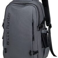 ARCTIC HUNTER Travel Backpack 15.6 Inch Laptop Backpack For Men Lightweight Water Resistant Business Travel Laptop Bag Computer Bag Purse for Commuting College For Men & Women B00530 Grey