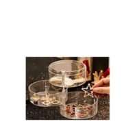 Generic 3-Tier Transparent Rotating Jewelry Storage Organiser