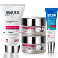 SWISS image Anti Ageing Skin Care 4 Steps Kit for Collagen Boosting, Cleansing & Moisturizing Face Wash 150ml, Eye Cream 15ml, Day Cream 50ml & Night Cream 50ml