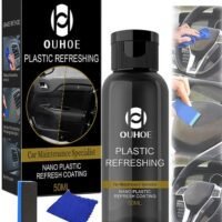 OUHOE Plastic Refreshing, Nano Plastic Refreshing Coating, Plastic Revitalizing Coating Agent, Plastic Parts Refurbish Agent For Car, Car Restorer Cream Quick Restorer, 50ML