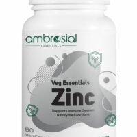 ambrosial 30 Mg Zinc capsules to support immune system and enzyme functions 60 Vej capsules