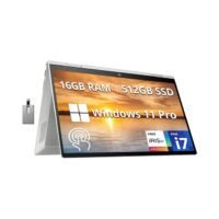 HP Envy X360 2-in-1 Laptop With 15.6-Inch FHD Touchscreen Display, Core i7 1255U Processor/16GB RAM/512GB PCIe SSD/Intel Iris Xe Graphics/Windows 11 Pro + 32GB Hotface USB Card English Silver
