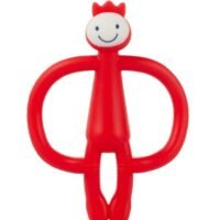 Generic Monkey Shaped Teether Toy Red 11 x 8cm