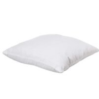 Maestro Maestro 2 Pcs Stripe Hotel Cushion Filler 90 GSM outer fabric, 450 grams with Microfiber filling, Size: 50 x 50, White