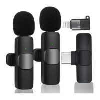 MMG Wireless Lavalier Microphone for Type-C Phone- Plug-Play Wireless Mic with 2 Microphone for USB-C Android Phone and iPhone Video Recording- Interview- Vlog- Auto Sync and Noise Reduction- 2.4 GHZ