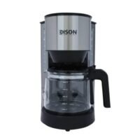EDISON Coffee Machine 1.25  Liter Black Steel 870-730 W