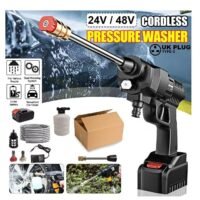 Generic 48V Cordless Portable Washer Electric High Pressure Cleaner Machine 200W 30Bar Lithium Handheld Car Cleaning Device With Foam Generator Nozzle Water Pump
