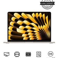 Apple New 2024 MacBook Air MRXT3 13-inch Display, Apple M3 Chip 8-Core CPU 8-Core GPU Processor/8GB RAM/256GB SSD/Intel UHD Graphics/(International version) English Starlight