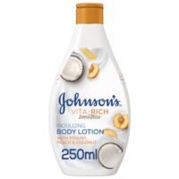 Johnson's Body Lotion Vitarich Smoothies Indulging Yogurt Peach And Coconut 250ml