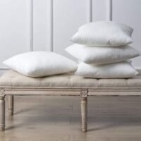 Maestro Maestro Cushion Filler 144 TC Cotton Outer fabric, 700 grams with Microfiber filling, Size: 65 x 65, White