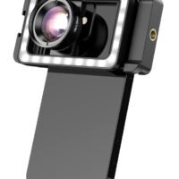 APEXEL New Upgraded 4k HD 100mm macro lens With LED Fill Light Universal Clamp Micro Lenses for Samsung all smartphones