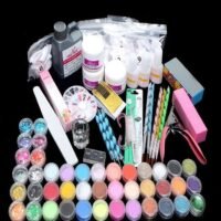 ORiTi Nail Art Tool Complete Supplies 42 Color Crystal Student Set