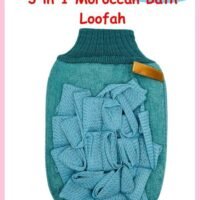 Prime by javaudan 3 in 1 Bath Glove Moroccan Bath Loofah Soft Shower Mesh Soft Cotton Glove Eco Friendly Skin Deep Exfoliating Cotton Gloves