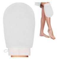Generic Exfoliating Bathing Gloves Korean Reusable Viscose Biodegradable Fibre White