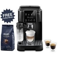Coffee Machine Magnifica Start Fully Automatic Bean to Cup Coffee Machine, 6+ Functions, Ideal for Espresso, Americano, Cappuccino, Latte, Macchiato & Many More Coffee Recipes 1.8 L 1450 W ECAM220.60.B White