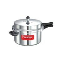 Prestige Aluminium Popular Pressure Cooker With Double Screw Durable Handles 7.5Liters