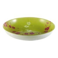 Luminarc 6-Piece Value Pack Kashima Soup Plate Set Green/Pink 20cm