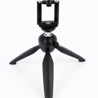 Yunteng Mini Tripod With Phone Holder Clip Black