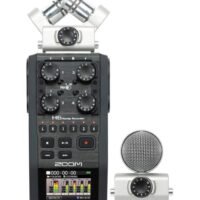 ZOOM Handy Recorder With Interchangeable Microphone System H6 Black
