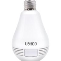 Generic 360-Degree Fisheye Panoramic Wireless Surveillance Camera With LED Bulb Security