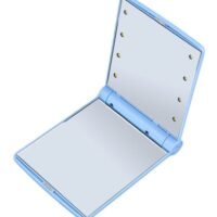 OUTAD Folding Make Up Mirror With LED Bulb Blue