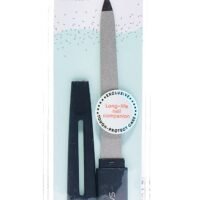 QVS Dual-Coated Sapphire Nail File Silver/Black