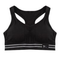 OUTAD Seamless Racerback Sports Bra Black