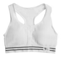 OUTAD Seamless Racerback Sports Bra White