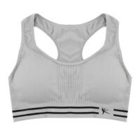 OUTAD Seamless Racerback Sports Bra Grey