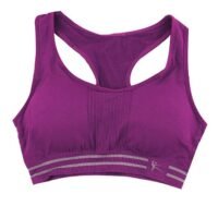 OUTAD Seamless Racerback Sports Bra Purple
