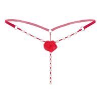 Beauty Rosy Pearl Roses Perspective Briefs Red