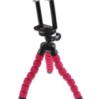 Generic Flexible Octopus Bubble Tripod For Mobile Phone/Digital Camera Pink/Black