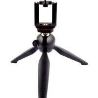 Yunteng Portable Tripod With Clip Stand Black