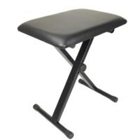 Megarya Piano And Keyboard Playing Folding Stool With Adjustable Seat Black