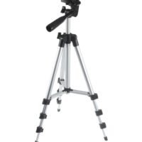 Generic 3110 Retractable Portable Tripod White/Black