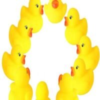 Generic 20-Piece Mini Ducks Rubber Bath Toy Set