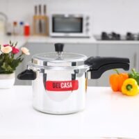 Aluminium 5Liter Lightweight And Durable Fast And Energy Efficient Cooking Pressure Cooker With Out Lid 5Liters