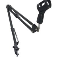 Generic Microphone Suspension Arm Clip Holder LU-D5675B Black