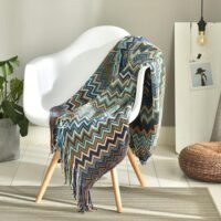 Generic Printed Warm Blanket Cotton Multicolour 130x150cm