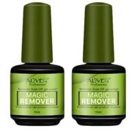ALIVER 2-Piece Nail Polish Remover Set Clear