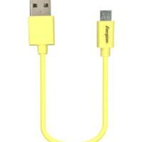 Energizer HighTech micro-USB Charging Cable, Data Sync, Pocket Size Yellow