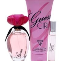 GUESS Pack Of 3 Girl Gift Set Girl Belle EDT 100 ml, Body Lotion 200 ml, Mini Travel Spray 15ml