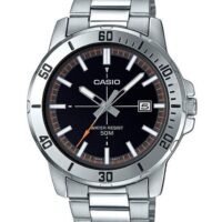 CASIO Men's Stainless Steel Analog Watch MTP-VD01D-1E2VUDF - 49 mm - Silver