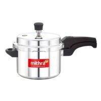 Mithra Aluminium Heavy-Duty  Outer Lid Pressure Cooker with Lid Durable Handle, Saves Energy, Ideal for Small To Medium Households 3Liters